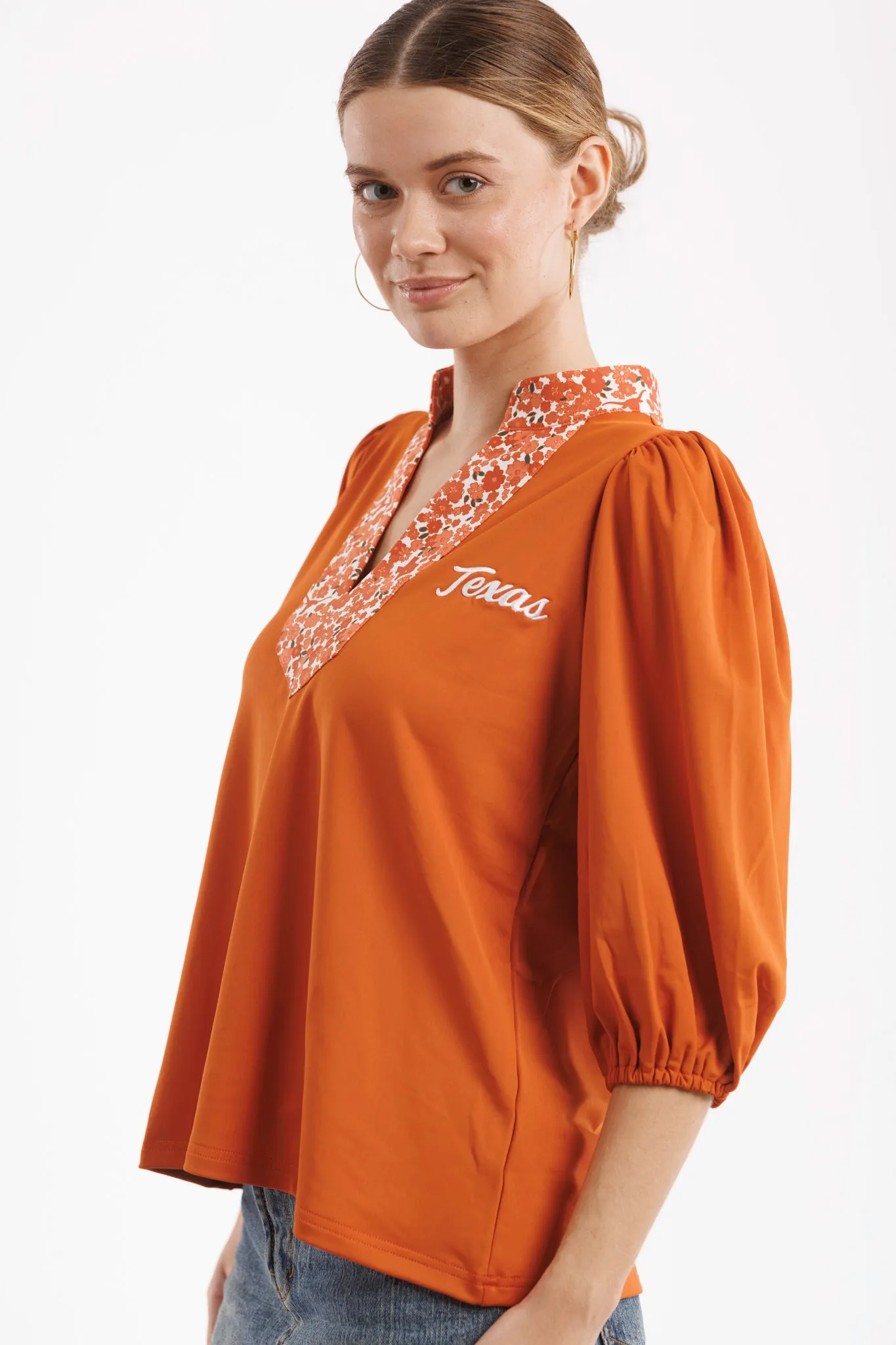 Tailgate Collection Eliza Top - Texas Orange