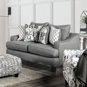 Verne Bluish Gray Love Seat