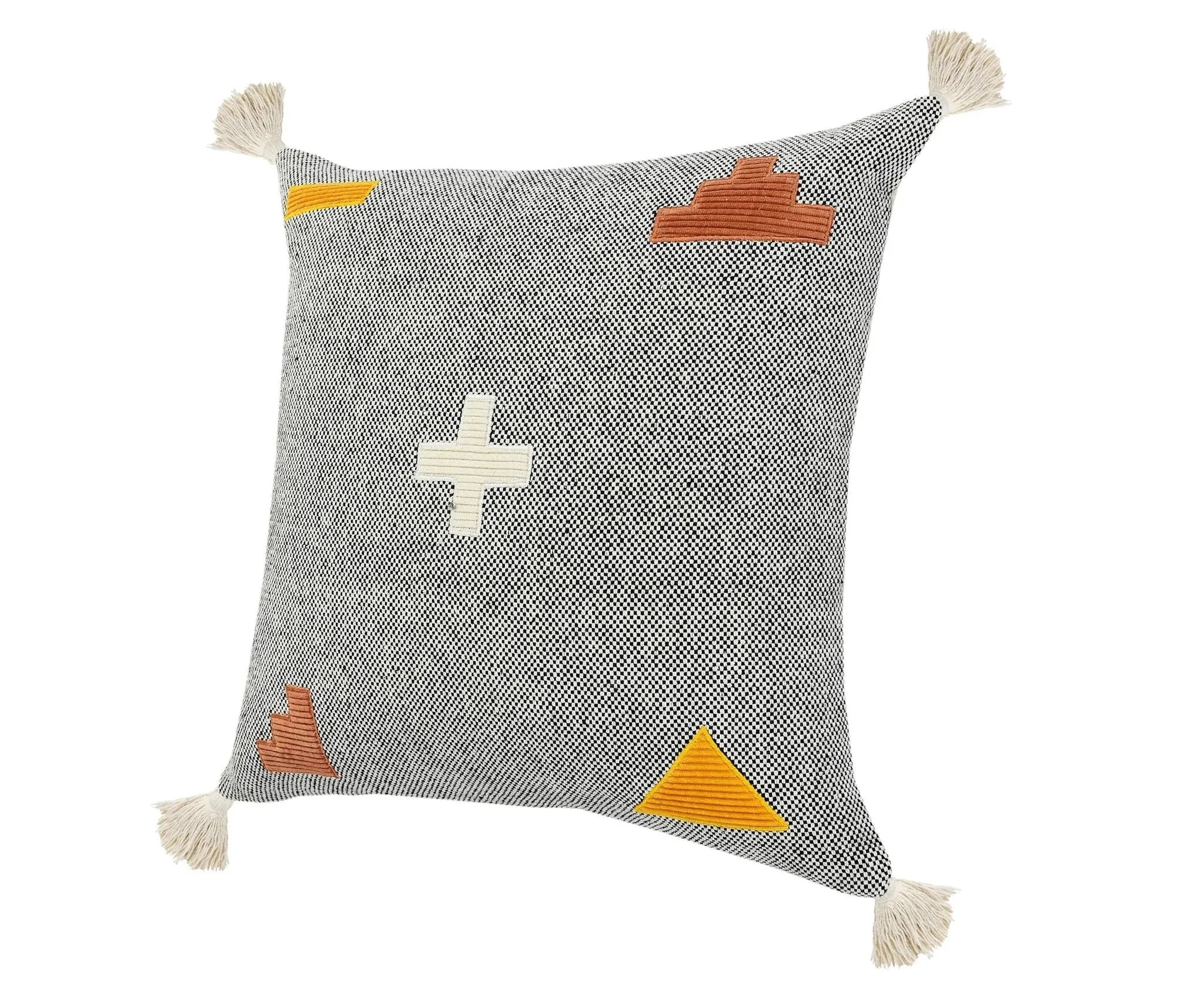 Zeal Lr07716 Gray/Black/Orange Pillow